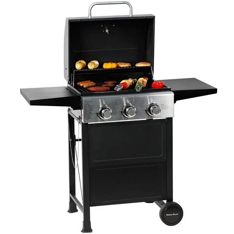 Rent to own MASTER COOK 3 Burner BBQ Propane Gas Grill, Stainless Steel ...