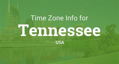 Time Zones in Tennessee, United States