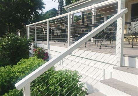 Now that's a porch! With a fascia-mounted white aluminum railing that makes the most of space ...