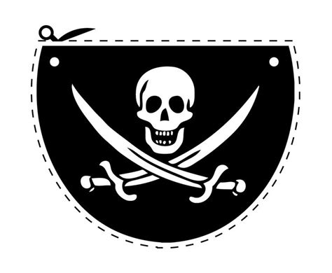 Pirate Patch Template submited images. | Pirate eye patches, Pirate ...