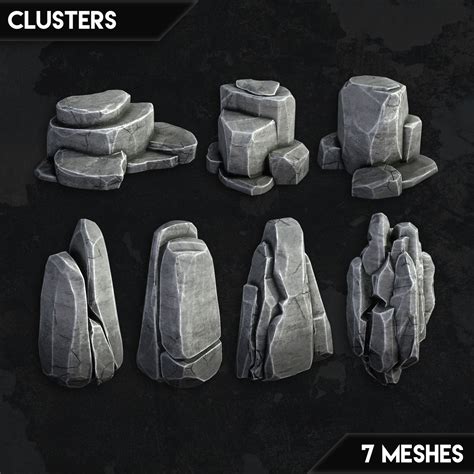 45 Stylized Rock Asset Pack, ⚪ Jonas Roscinas | Environment concept art ...