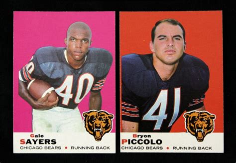 Gayle Sayers & Brian Piccolo | Brian's song, Football cards, Nfl football stadium