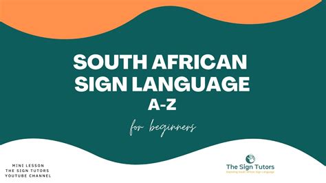 A-Z (Alphabet) in South African Sign Language | SASL | The Sign Tutors - YouTube