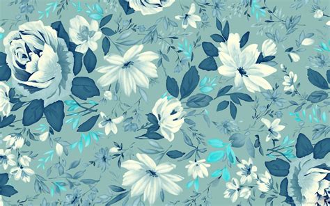 Light Blue Floral Wallpapers - Top Free Light Blue Floral Backgrounds ...