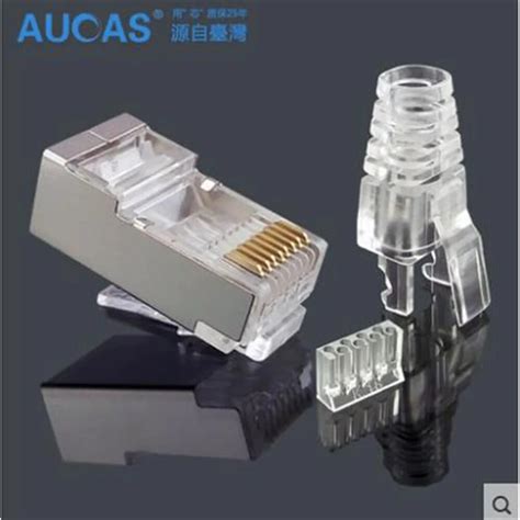 High Quality shielded rj45 connector network connector Cat6 RJ45 Plug Connector ftp three pcs ...