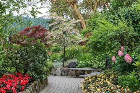 Premium Photo | Butchart gardens in summer Victoria British Columbia Canada