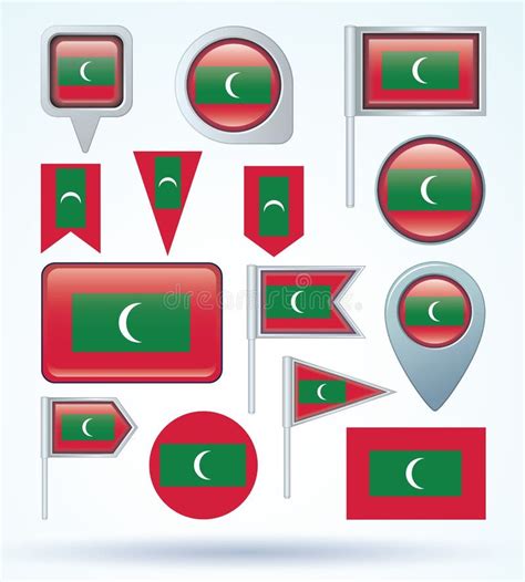 Vector Image Of Maldives Flag Stock Vector - Illustration of ...