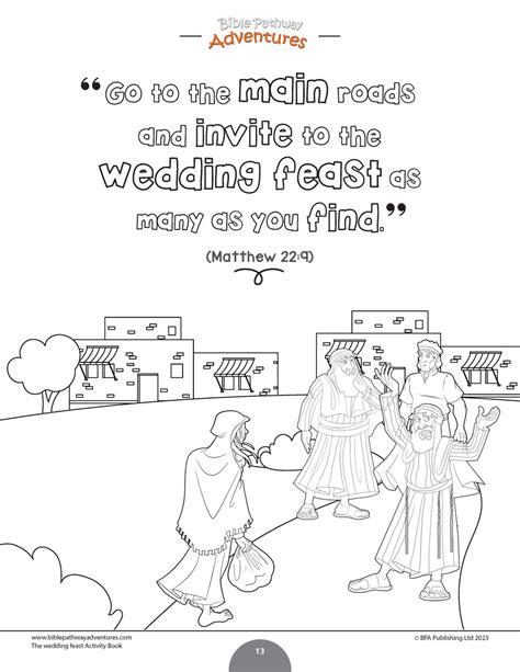 Bible Parable: The Wedding Feast workbook