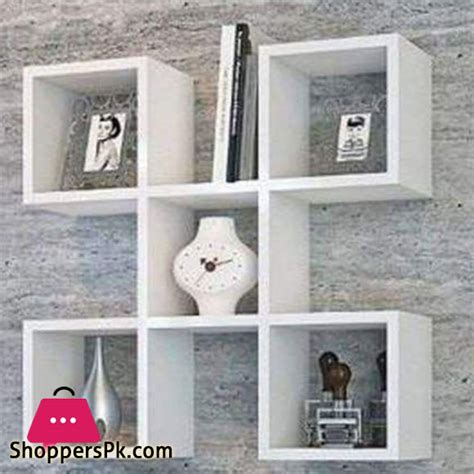 Buy Artesia Wall Shelf - White - Bookcase Floating shelf for living room decoration in modern ...