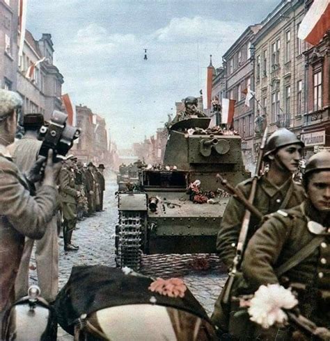 Polish troops entering Zaolzie, 1938 Troops, Military Vehicles, Enter, Army, History, Tank ...