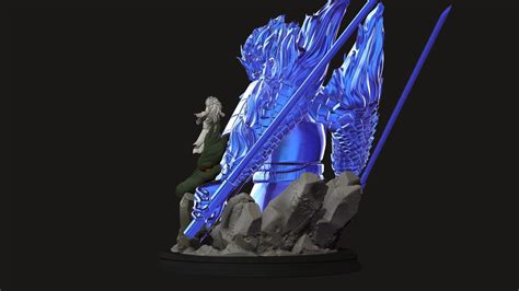 Madara Uchiha With Susanoo - Naruto Shippuden 3D Print Statue 3D model 3D printable | CGTrader