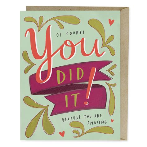 You Did It Congrats Greeting Card | Ruff House Paperie