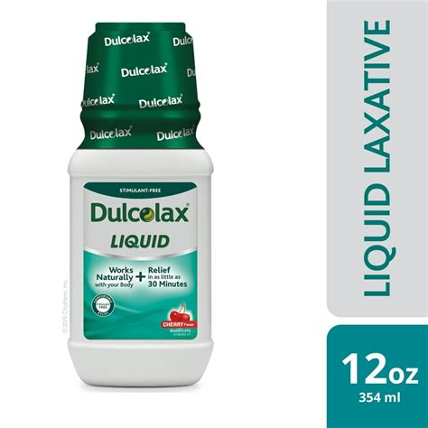 Dulcolax Liquid Laxative (12 Oz., Cherry), Stimulant Free - Walmart.com ...