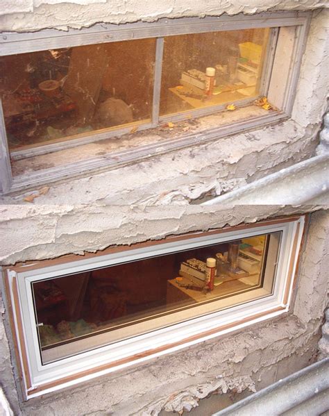 A great example of a basement window replacement. | Basement window replacement, Basement ...