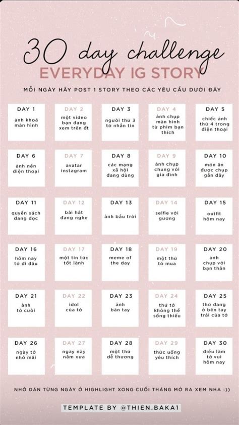 30days challenge | 30 day challenge, Từ điển teen, Lời khuyên