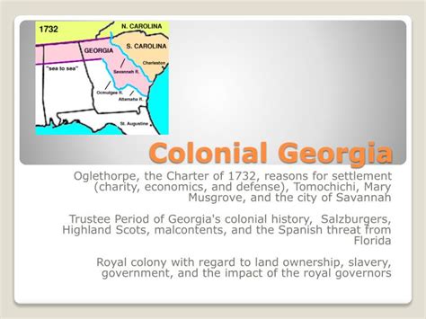 PPT - Colonial Georgia PowerPoint Presentation, free download - ID:283219