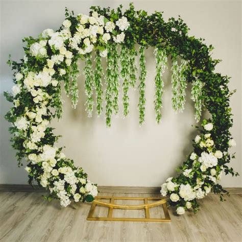 Ring of Roses – HADEED | Arch decoration wedding, Flower wall wedding ...