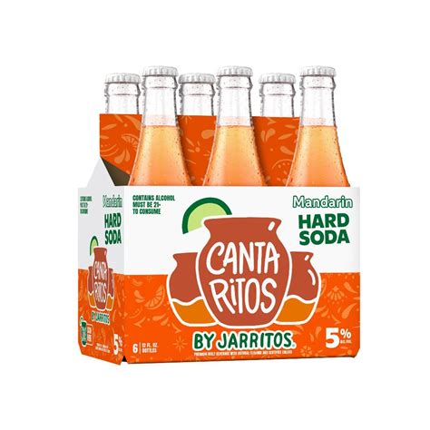 Cantaritos by Jarritos Mandarin Hard Soda 6 pk Bottles - Shop Malt ...