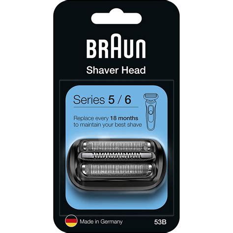 Braun Series 5 53B Electric Shaver Head Replacement - Black ...