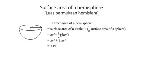 luas permukaan hemisfera - Penelope Lawrence