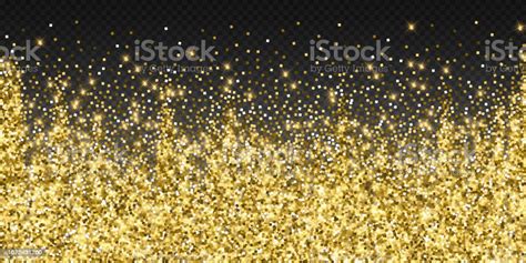 Sparkling Gold Luxury Sparkling Confetti Scattere Stock Illustration ...