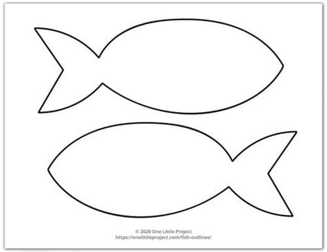 Printable Fish Shapes