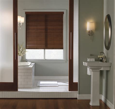 Levolor 2" Visions Faux Wood Blinds - Contemporary - Bathroom - Other ...