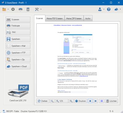 PDF Scanner Software - Z-Scan2send