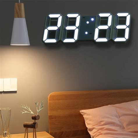 Satın alın LED Digital Wall Clock Brightness Desk Alarm Clock Wall ...