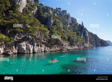 Les Calanques d'en Vau, National Park, Cassis, Provence, Provence-Alpes-Cote d'Azur, Southern ...