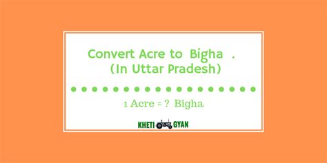 Acre to Bigha Converter in UP (1 Acre =? Bigha in Uttar Pradesh) - Unit ...