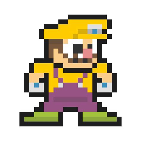 Wario | Pixel art, Perler bead art, Universe art