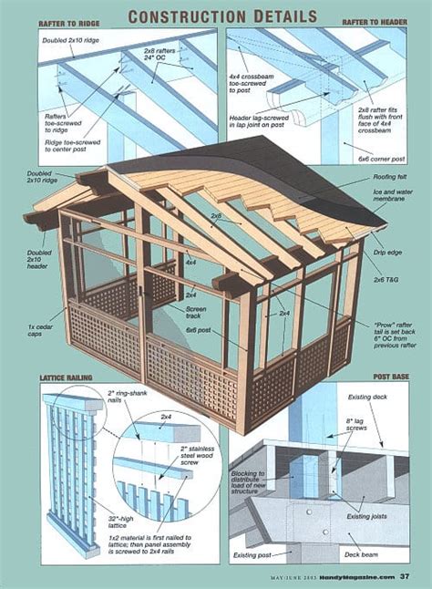 Simple Screen Porch Plans