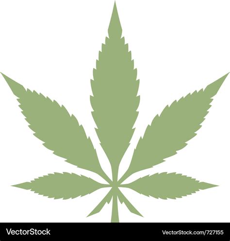 Marijuana leaf Royalty Free Vector Image - VectorStock