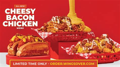 Wings Over Launches New Cheesy Bacon Chicken Menu - Chew Boom