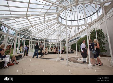 Guest as at Private Function at The Conservatory at Chiswick House London Stock Photo - Alamy