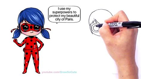 How to Draw Miraculous Ladybug step by step Chibi─影片 Dailymotion