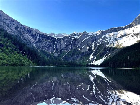 Avalanche Lake, 7:50AM 6.5.21 : r/GlacierNationalPark