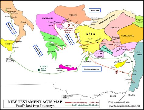 Map Of Pauls First Missionary Journey - Maping Resources