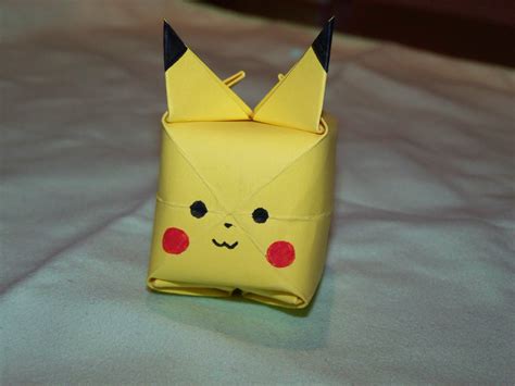 How To Create An Origami Pikachu From a Post-It Note | Pikachu, Origami