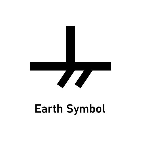 Protective earth ground symbol. Electrical grounding icon. Element in electricity. Vector ...