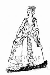 Victorian Fashion Coloring Pages sketch template