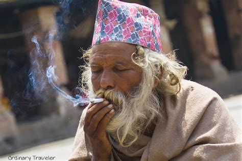 Holy Man at Pashupatinath Temple in Kathmandu, Nepal