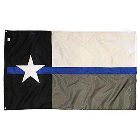 Thin Blue Line Texas Flag - Sewn - Thin Blue Line USA