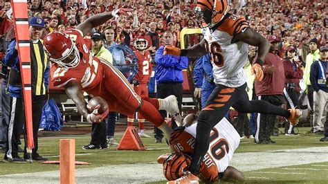 Watch highlights from the Chiefs’ 45-10 win over the Bengals on Sunday ...