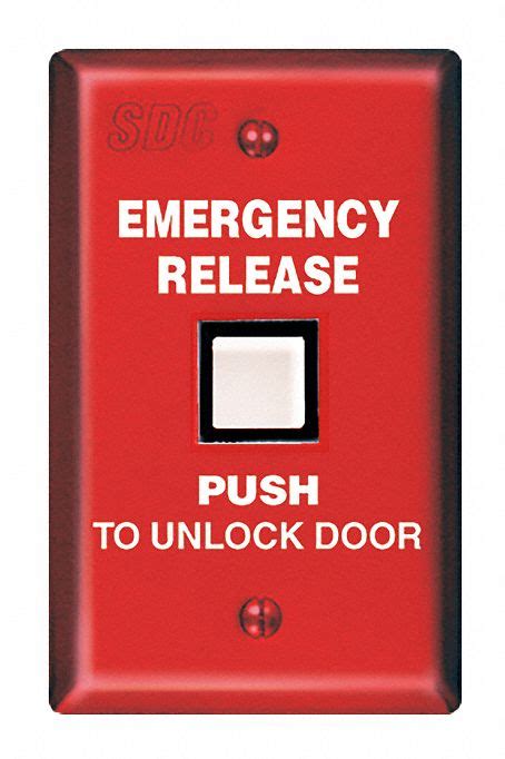 SDC Emergency Door Release, Emergency, 2 7/8 in Width, Stainless Steel - 45LY36|CB402-B - Grainger