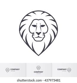 Lion Head Heraldic Mascot Logo Design Stock Vector (Royalty Free) 437973481 | Shutterstock