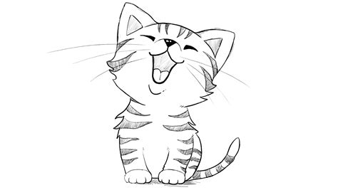 Kitten Cartoon Drawing at GetDrawings | Free download