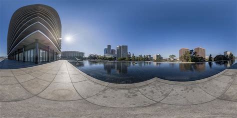 Modern Architecture in Los Angeles: A River and Skyline Reflection ...