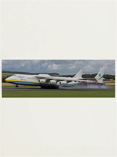 "Antonov An-225 Mriya Landing Panorama" Photographic Print by derekbeattie | Redbubble